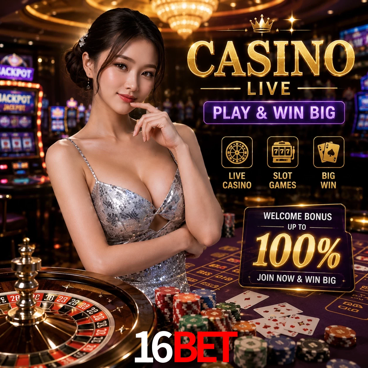 Aplicativo móvel 16Bet para iOS e Android