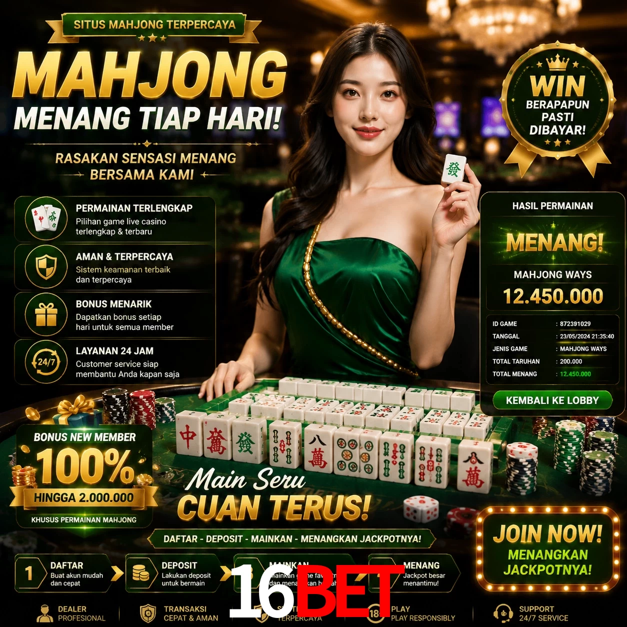 Cashback VIP 16Bet - reembolso semanal